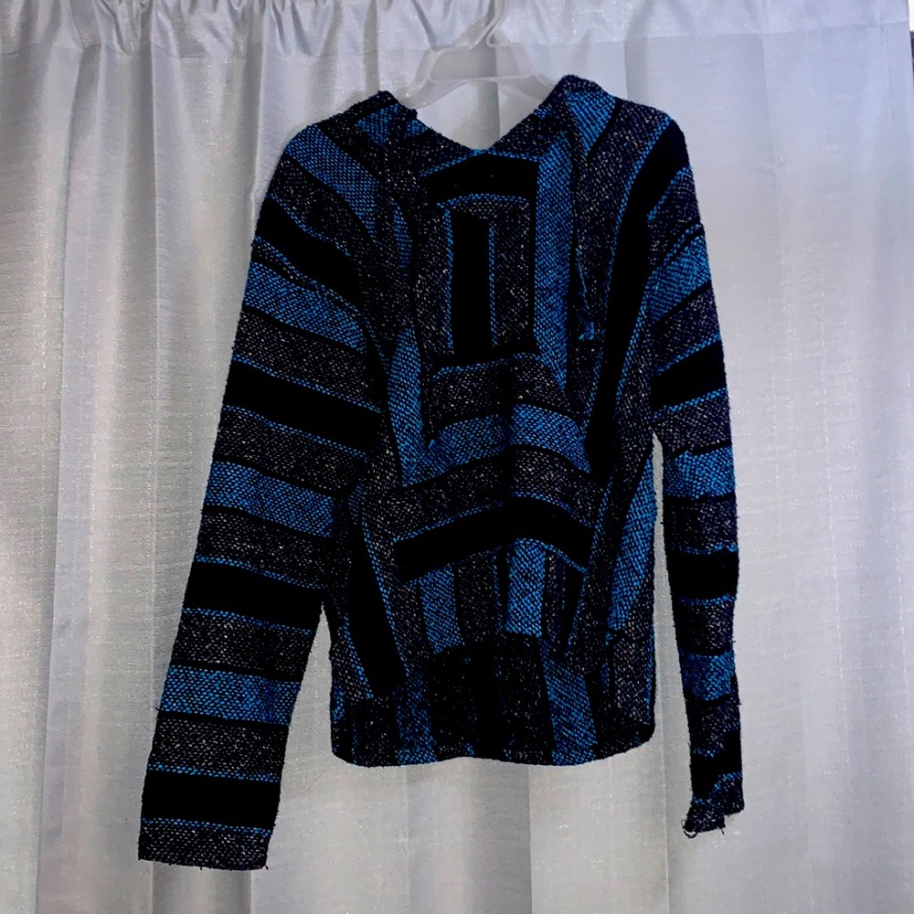 Black and Blue Drug Rug